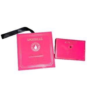 Spongellé Boxed Flower Bulgarian Rose Pedi-Buffer + Body Wash Bath Sponge Duo